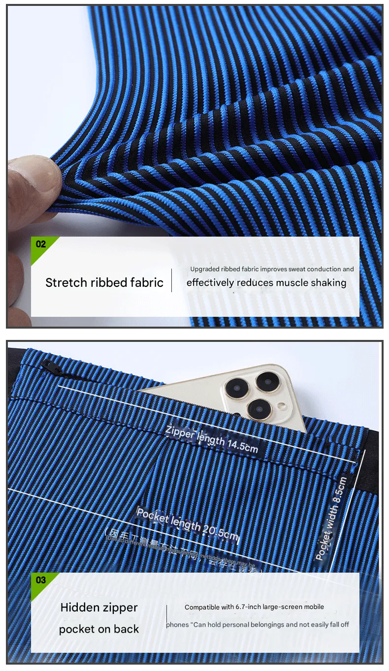 Ribbed Compression Sports Pants