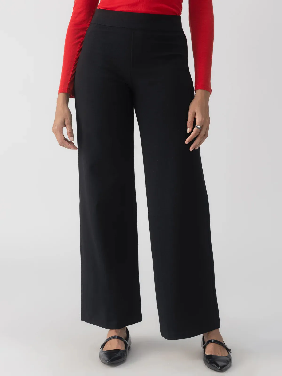 Runway Wide Leg Ponte Trouser
