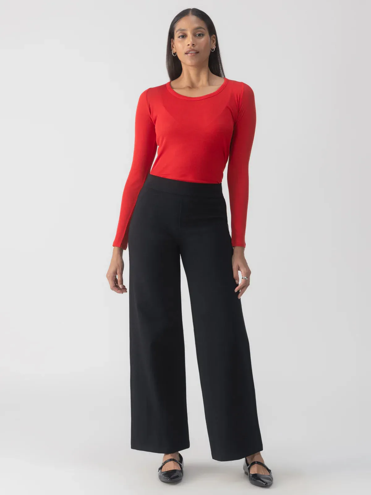 Runway Wide Leg Ponte Trouser