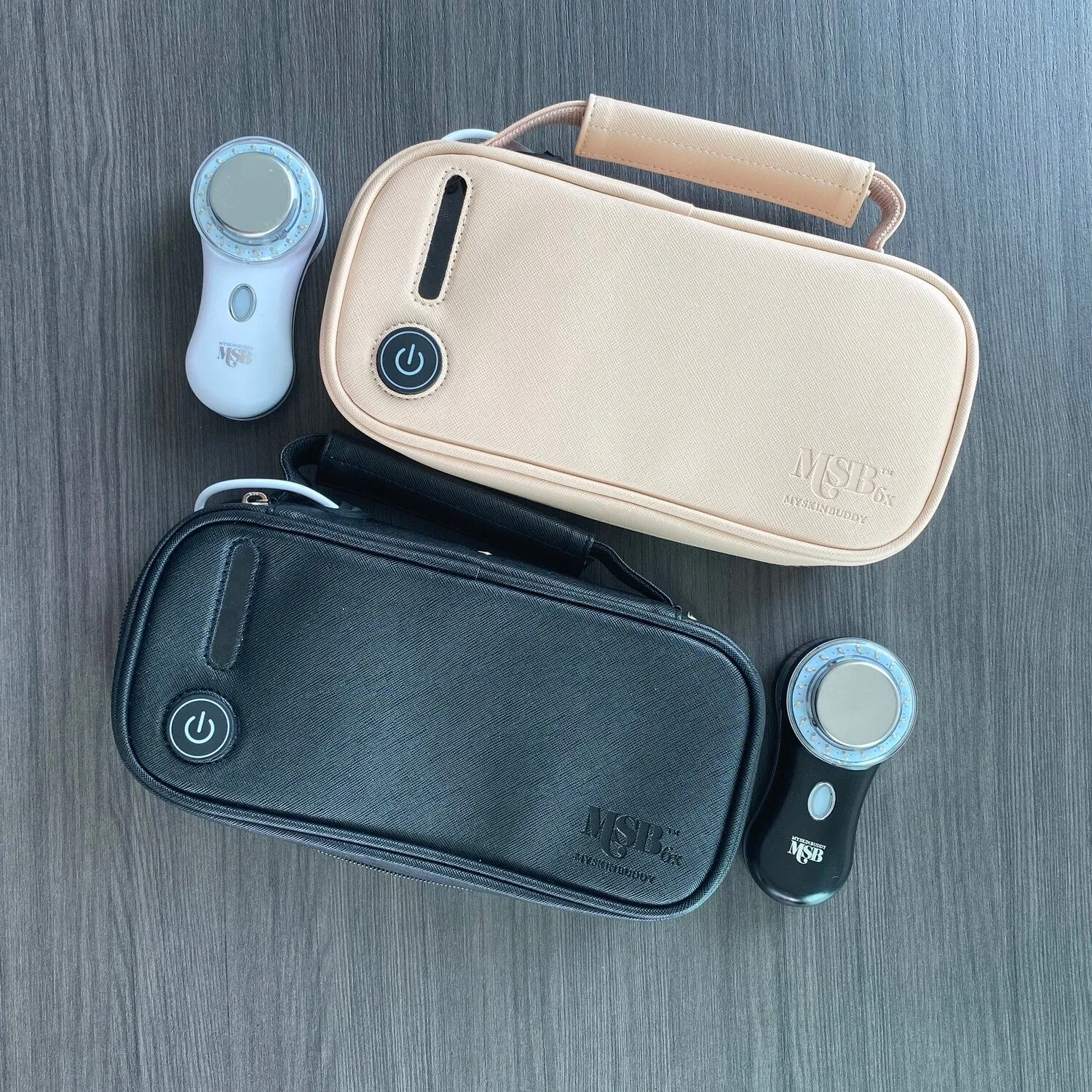 Sanitize & Glow Cosmetic Pouch Nude