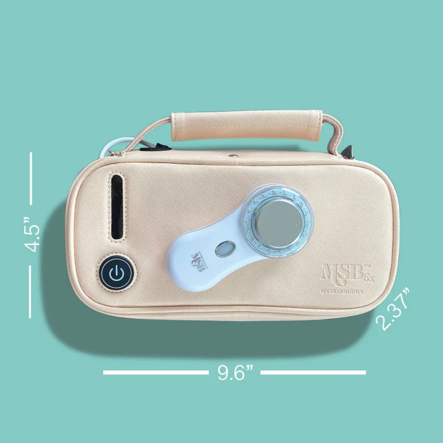 Sanitize & Glow Cosmetic Pouch Nude