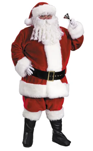 Santa Suit Prem Pl Red Lrg  Costume