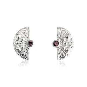 Sarah earrings in mulberry