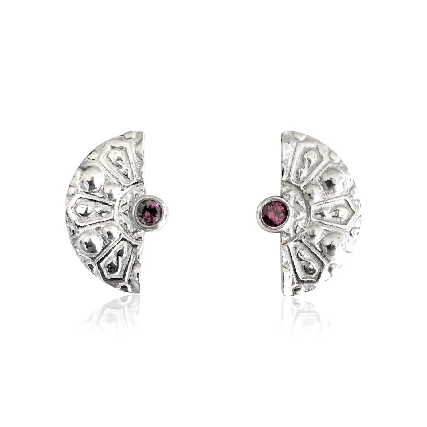 Sarah earrings in mulberry