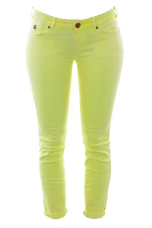 SCOTCH & SODA MAISON SCOTCH Fluorescent Yellow Skinny Jeans 1325.12.85711 $135