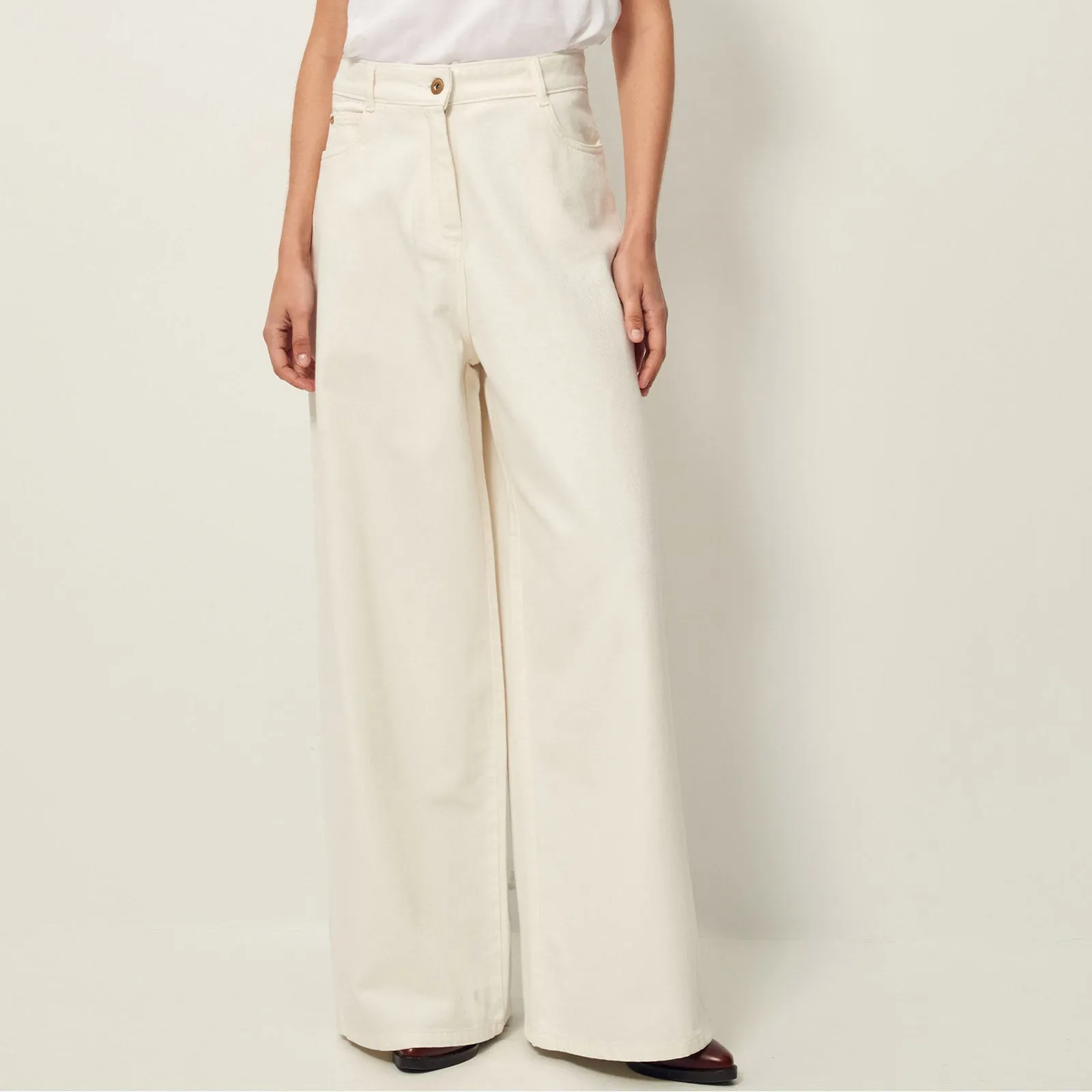 Sessun Dalt 5 Pocket Jean White