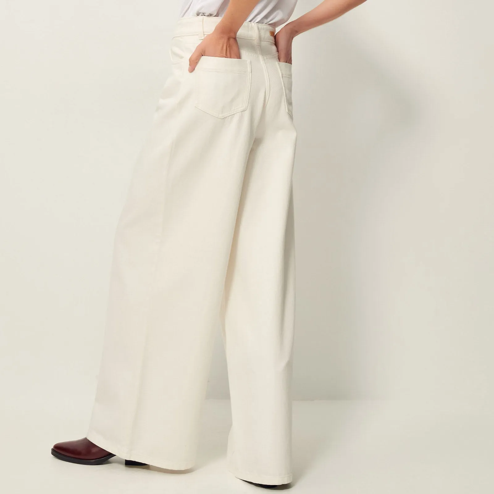 Sessun Dalt 5 Pocket Jean White