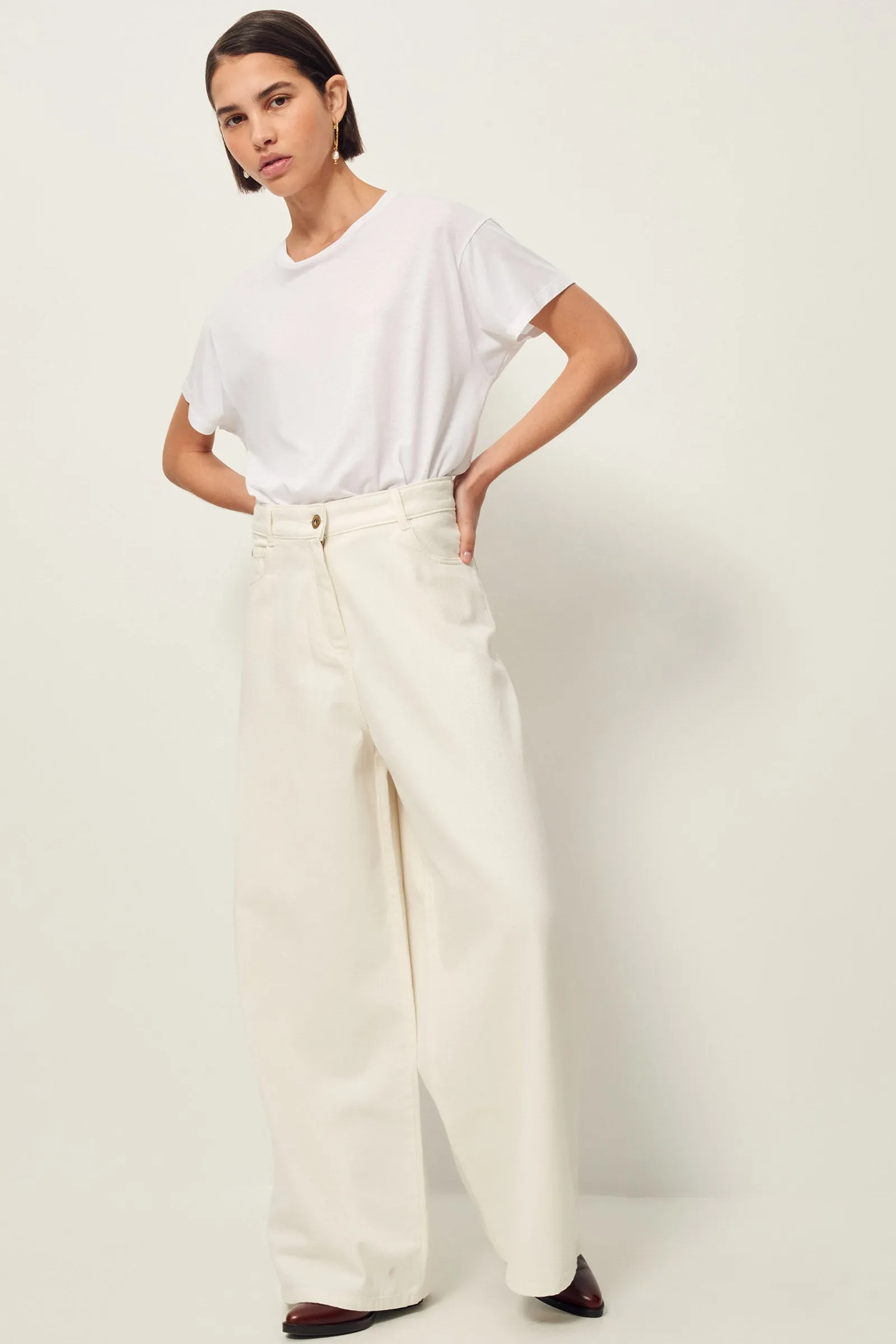 Sessun Dalt 5 Pocket Jean White