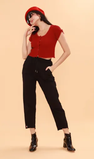 SHANNON Drawstring Pants (Black)