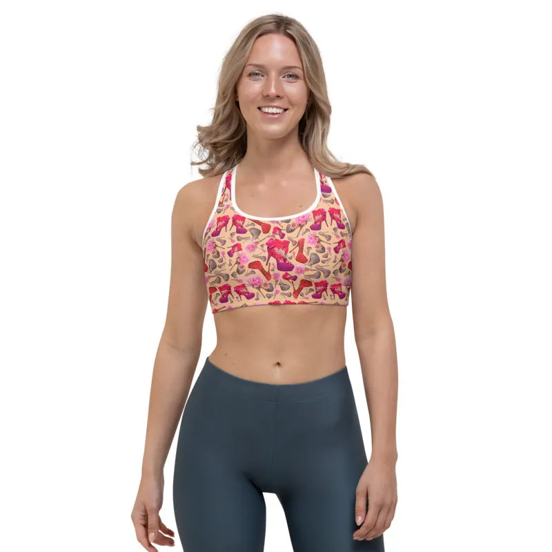 Sports bra 'Flowers mix shoes'