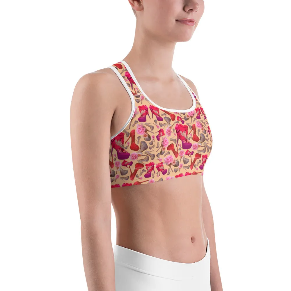 Sports bra 'Flowers mix shoes'