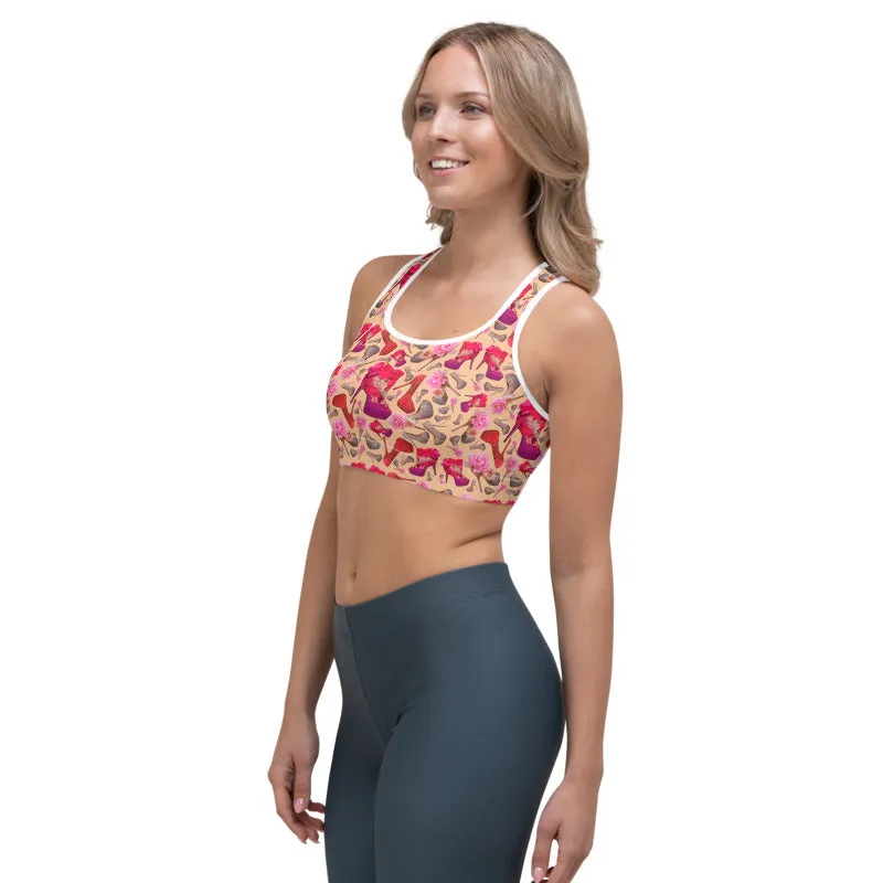 Sports bra 'Flowers mix shoes'