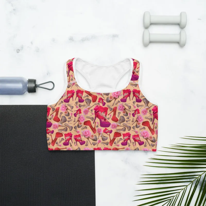 Sports bra 'Flowers mix shoes'