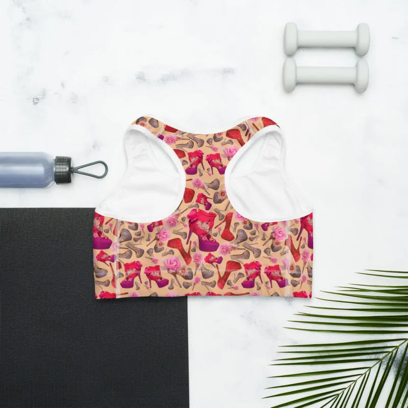 Sports bra 'Flowers mix shoes'
