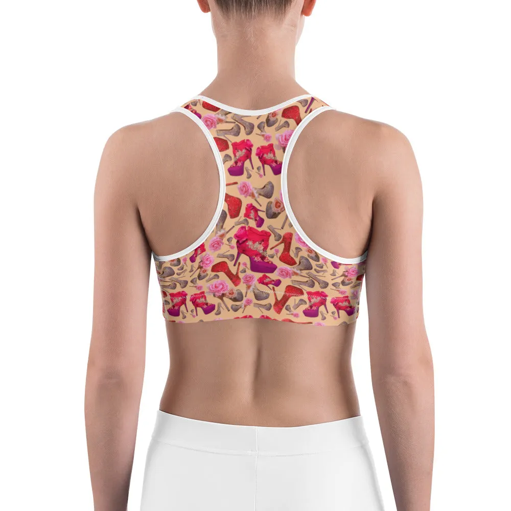 Sports bra 'Flowers mix shoes'