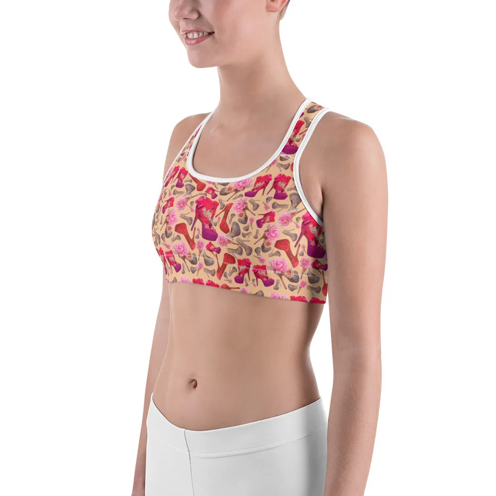 Sports bra 'Flowers mix shoes'