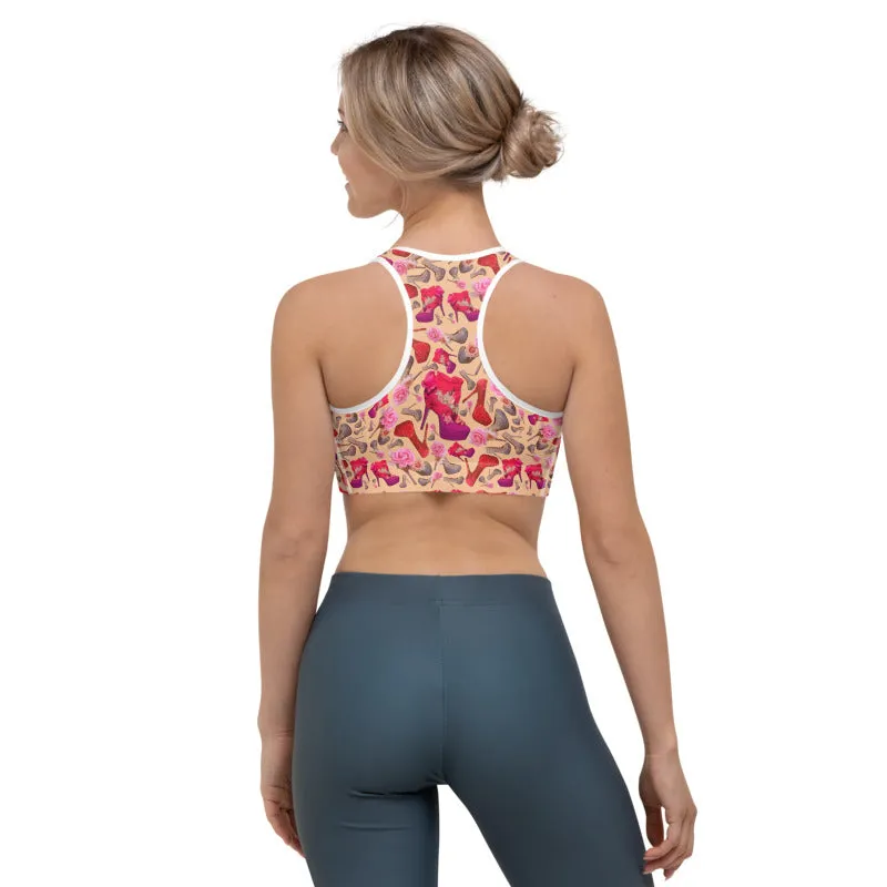 Sports bra 'Flowers mix shoes'