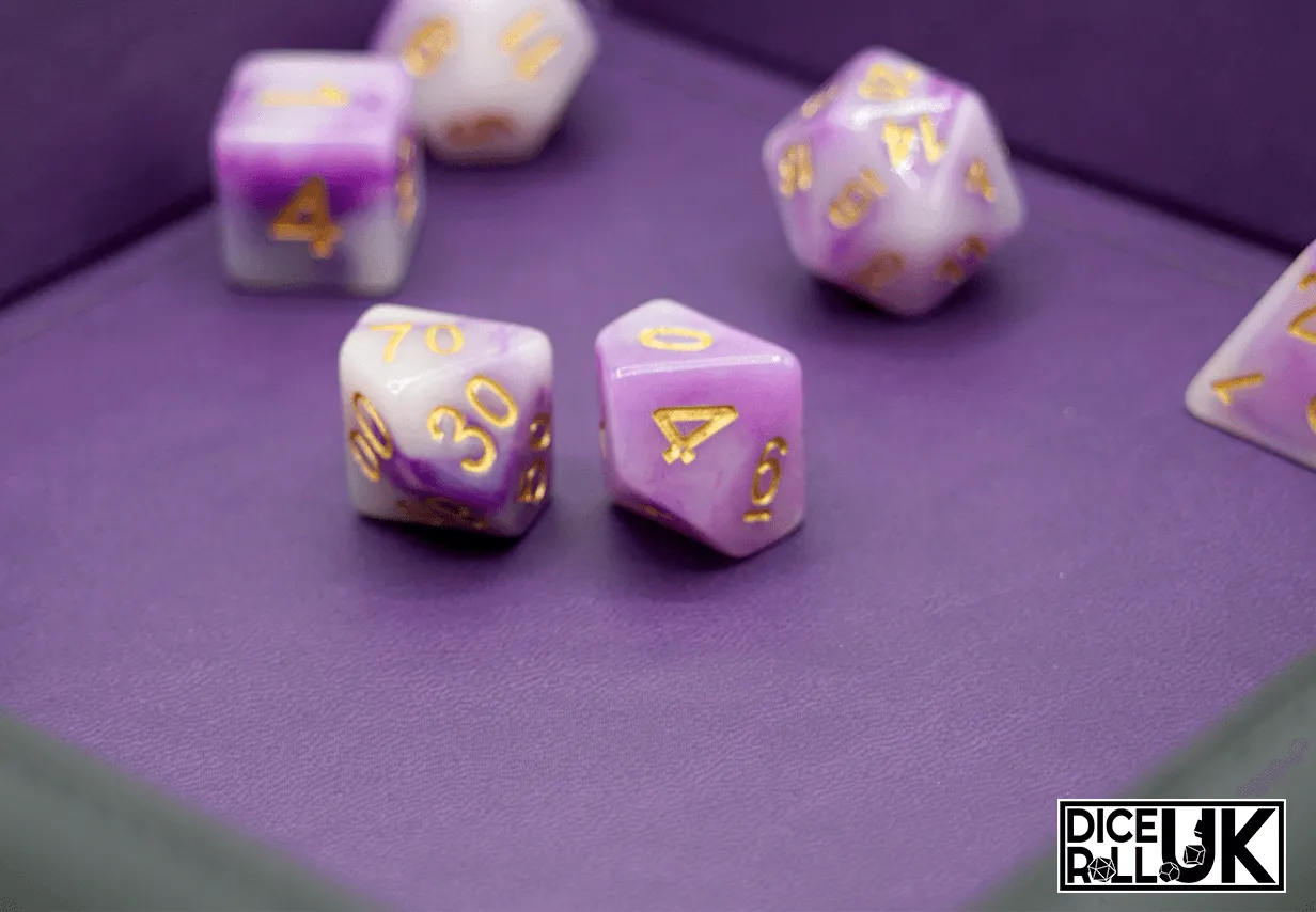 Square Clip-Up Dice Tray - Purple