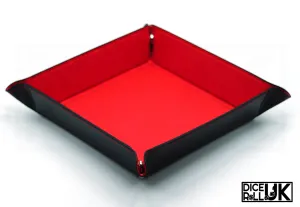 Square Clip-Up Dice Tray - Red