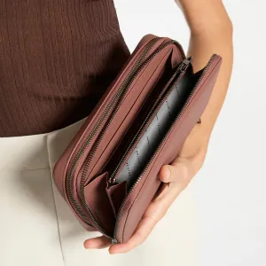 Status Anxiety Home Soon Leather Tech Case - Dusty Rose
