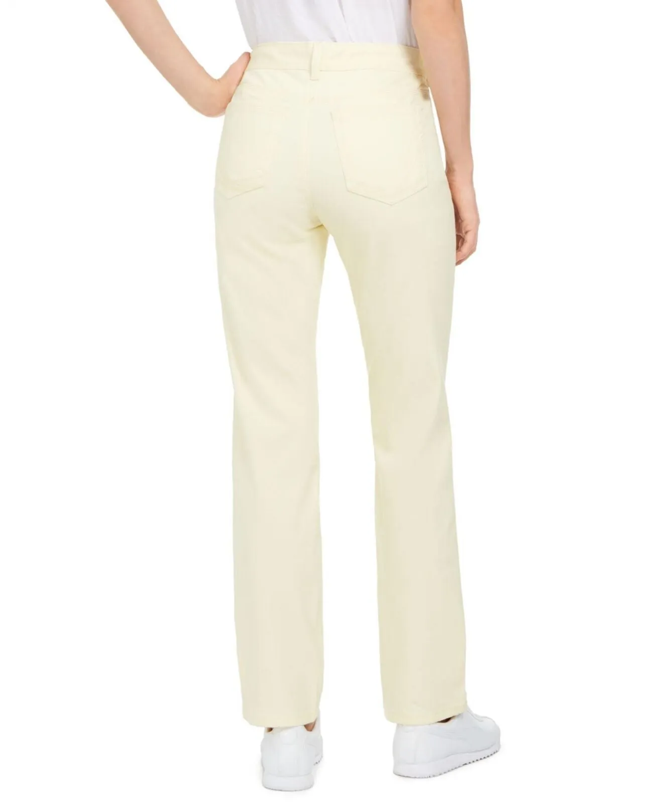 Style & Co Womens Tummy-Control Straight-Leg Fashion Jeans 54719FR819 Yellow 8