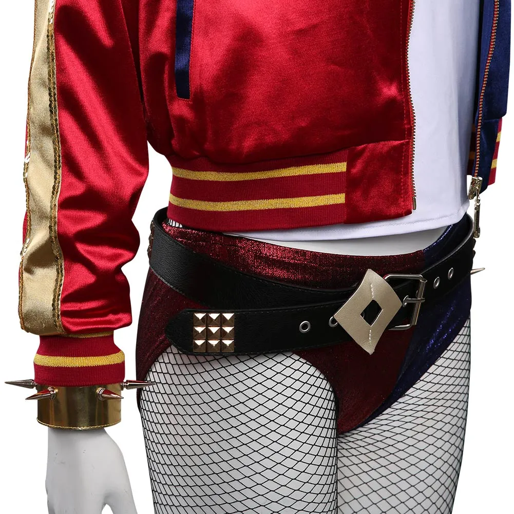 Suicide Squad Halloween Carnival Suit Harleen Quinzel Cosplay Costume T-shirt Pants Outfits