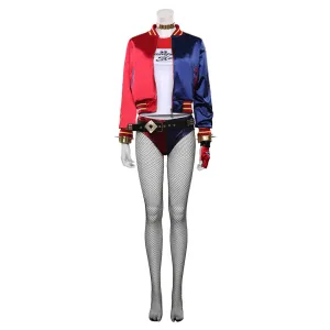 Suicide Squad Halloween Carnival Suit Harleen Quinzel Cosplay Costume T-shirt Pants Outfits
