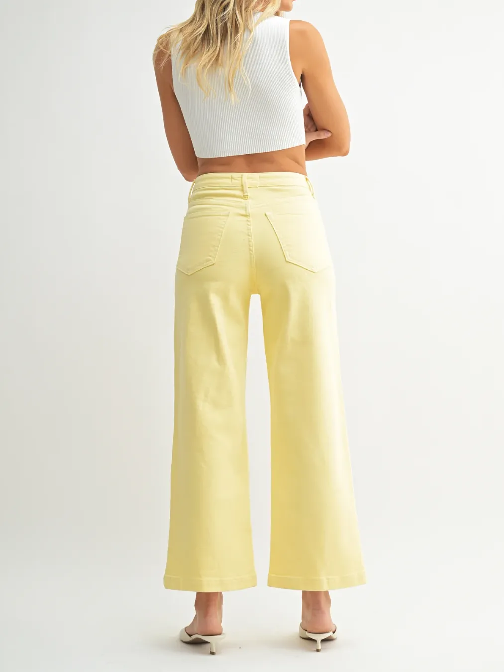 Sunshine Patch Pocket Wide Leg Denim