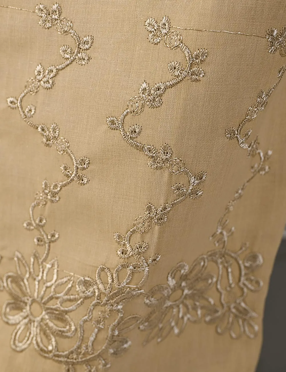 Super Quality Polyester Cotton Embroidered Stitched Trouser - (STC-01A-Skin)