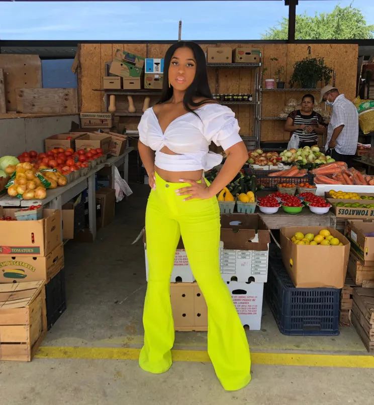 Super-Stretchy Flares (NEON YELLOW)