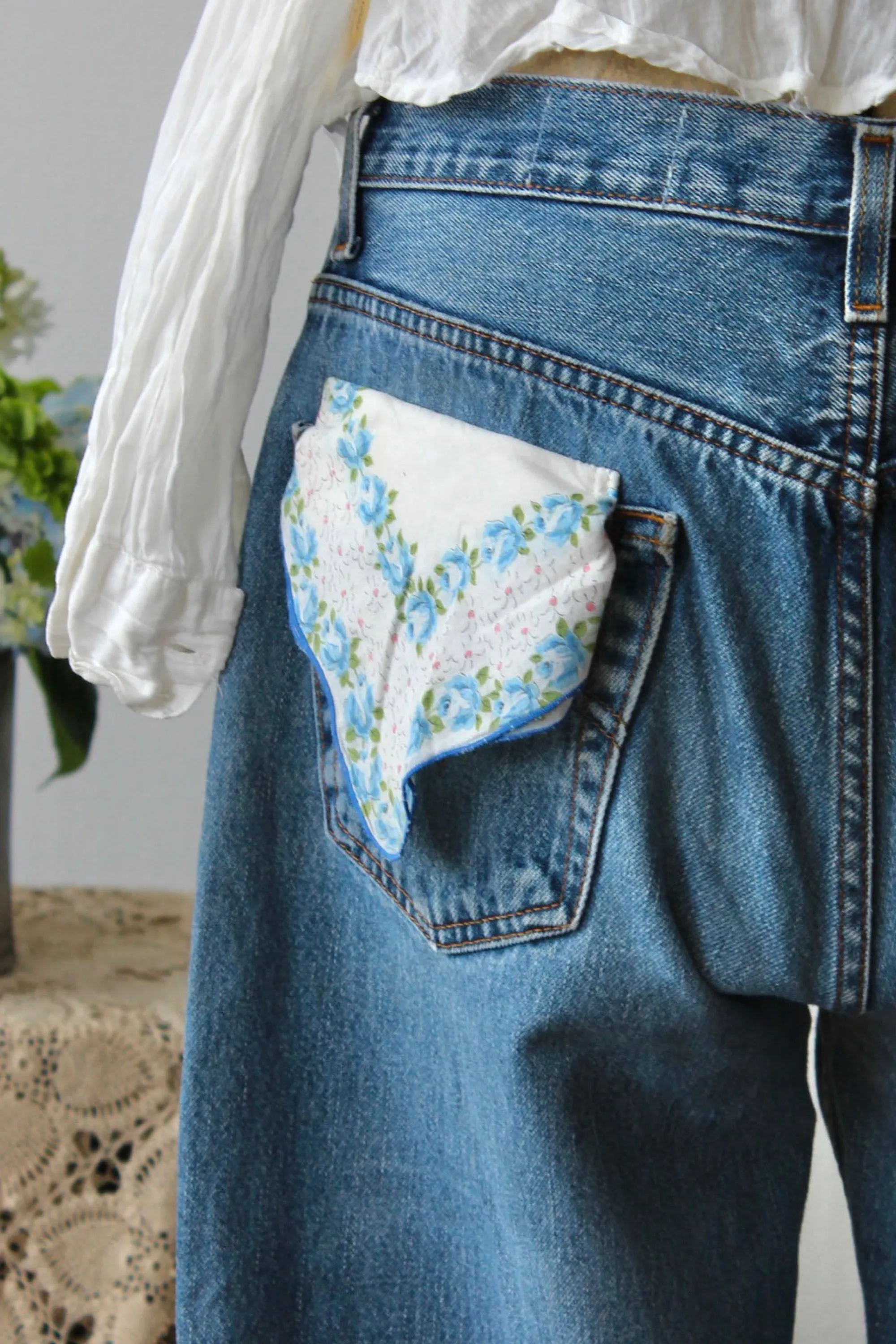 The Highlands Foundry Hankerchief Vintage Levi's THF81