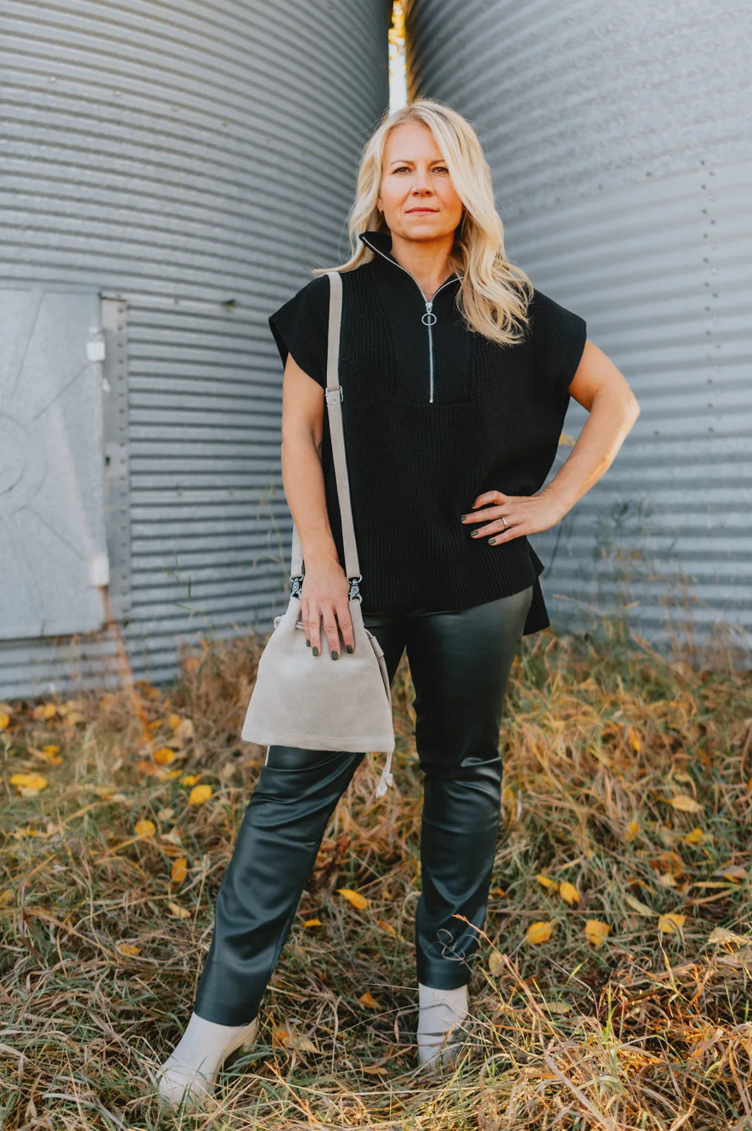 The Josie Vegan Leather Pant - Hunter Green