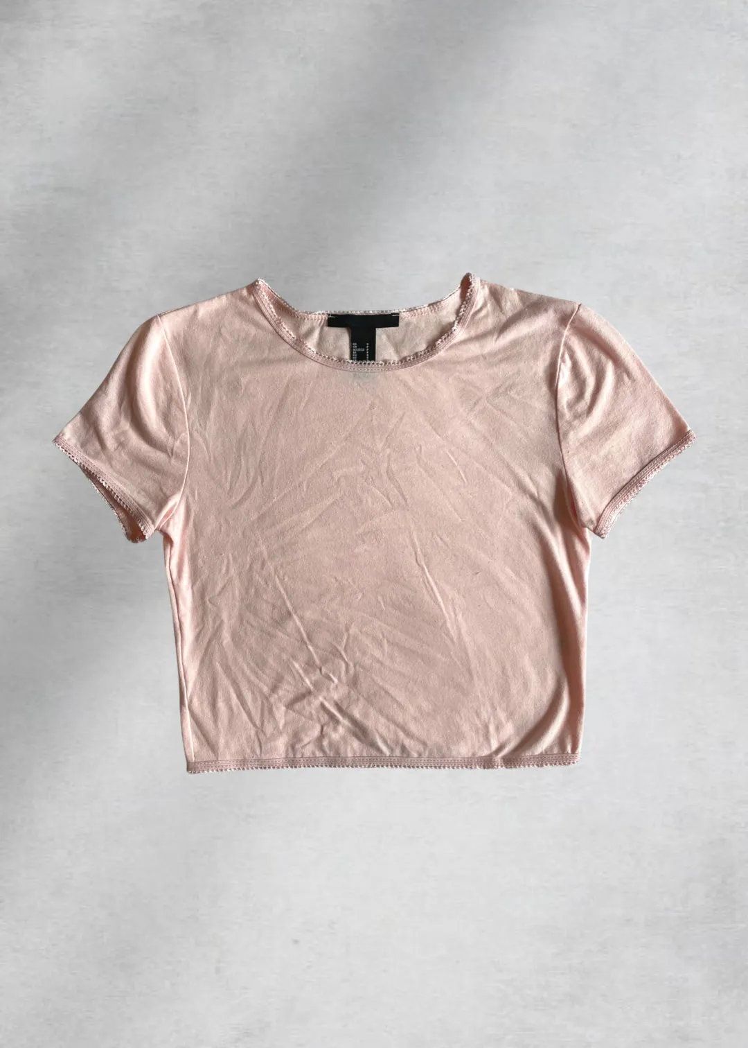 Tiffany Jersey Crop Top - Pink