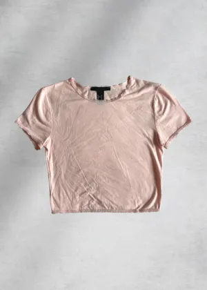 Tiffany Jersey Crop Top - Pink