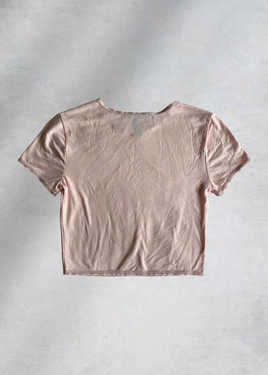 Tiffany Jersey Crop Top - Pink
