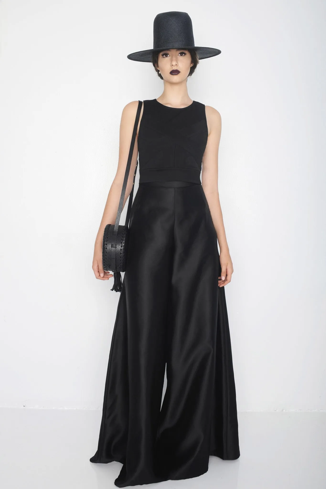 'Twilight' Cross Top & Wide Leg Pants