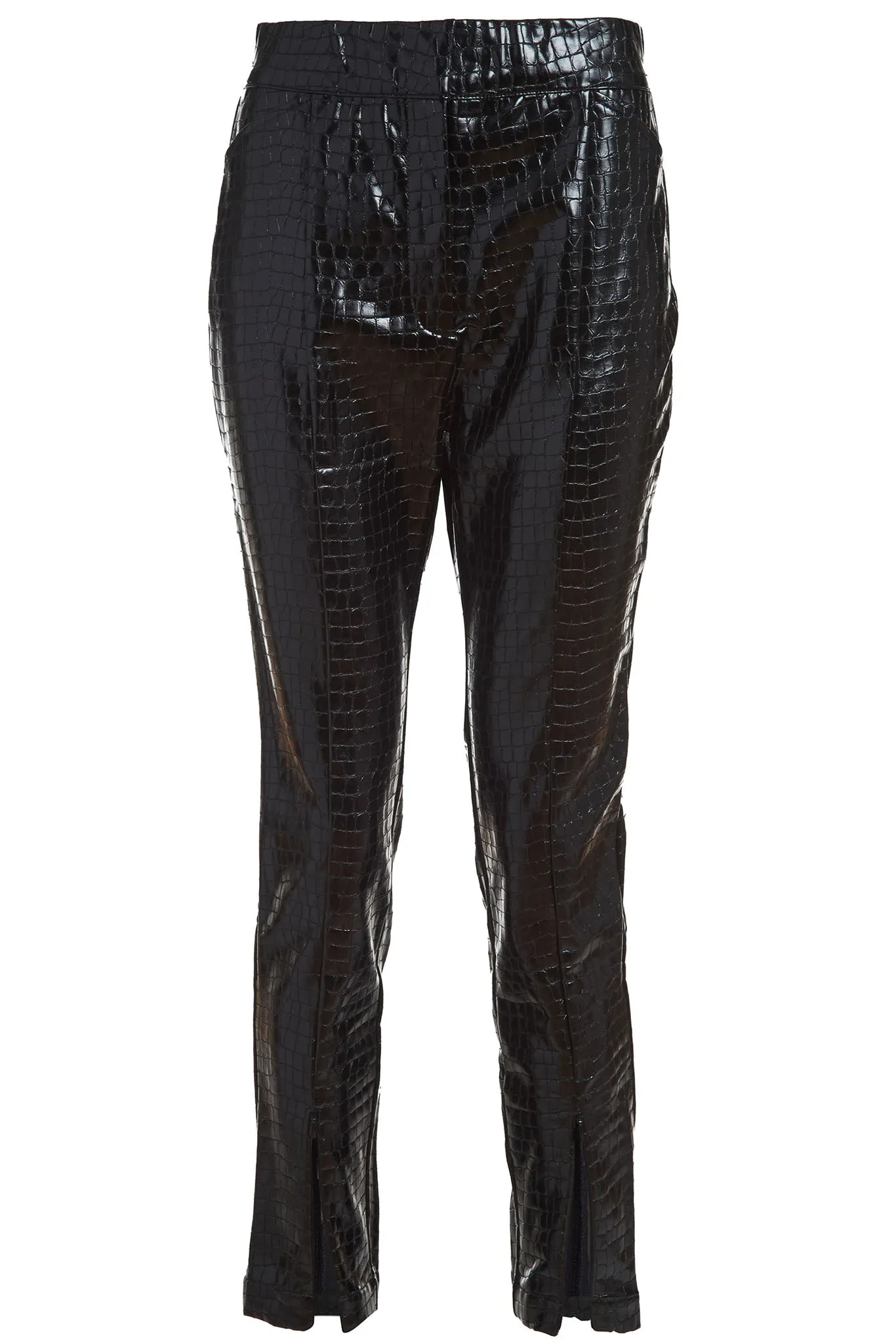 Vegan Leather Embossed Pant  - The Bleeker