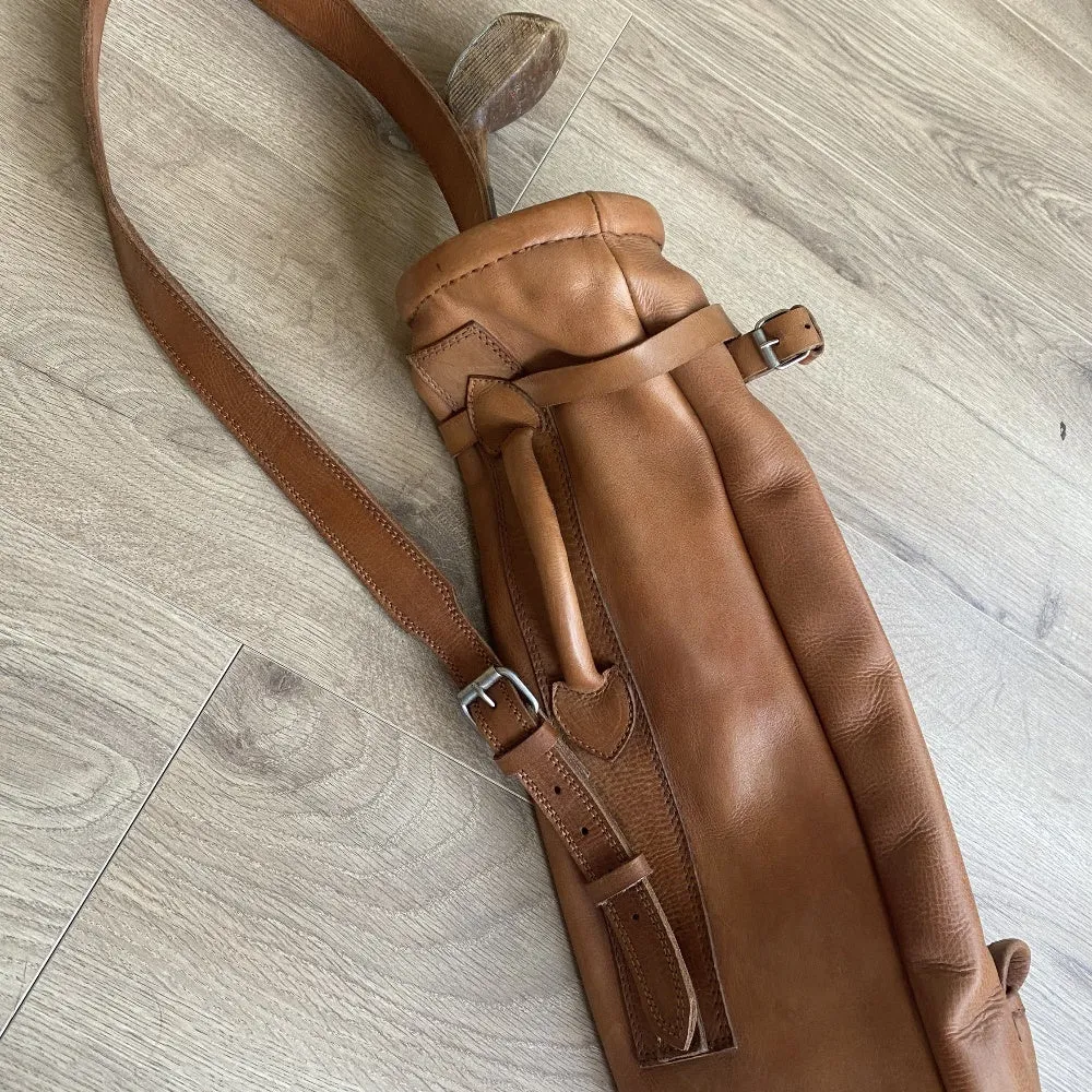 Vintage Handmade Leather Golf Bags