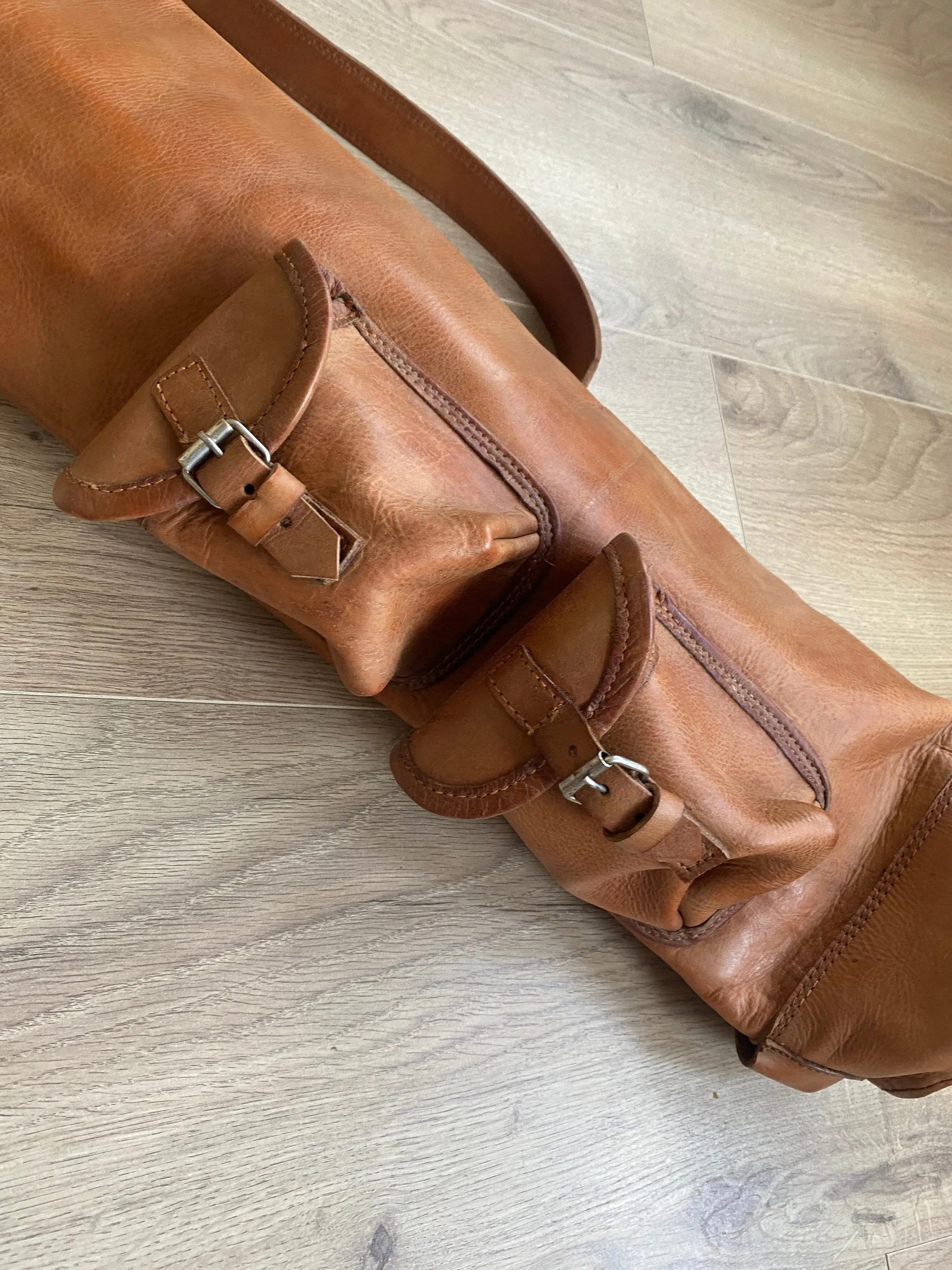 Vintage Handmade Leather Golf Bags