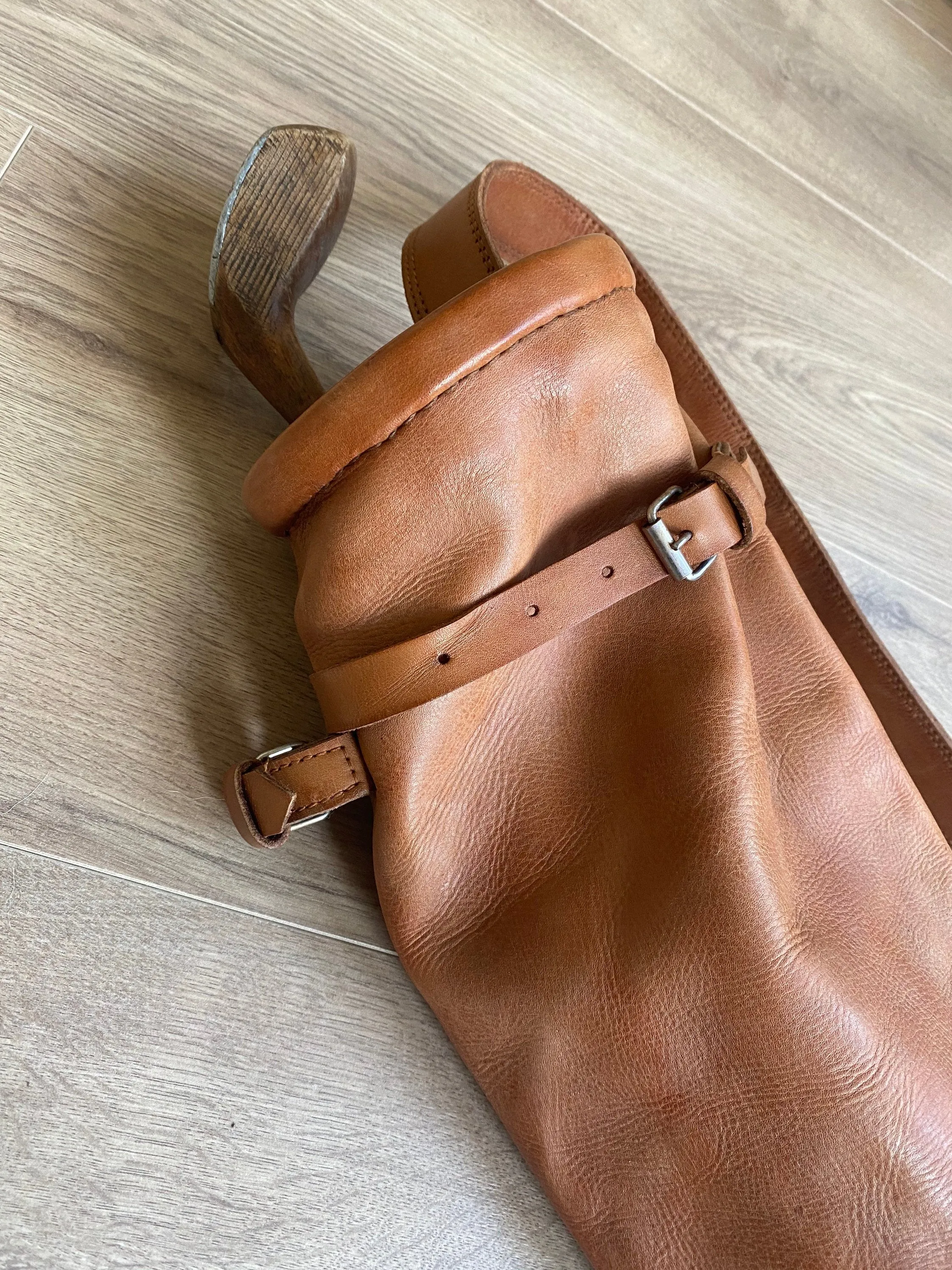 Vintage Handmade Leather Golf Bags