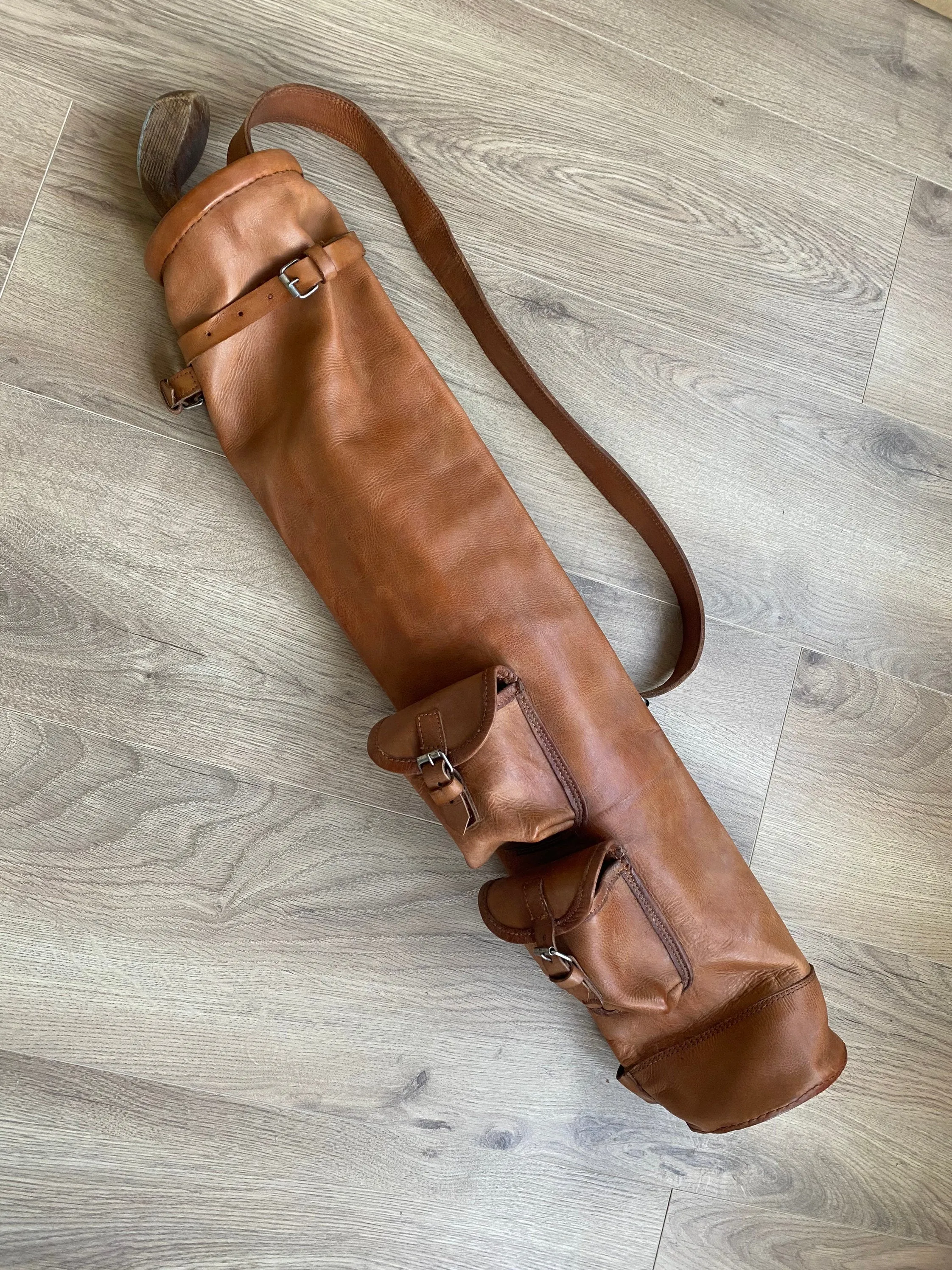 Vintage Handmade Leather Golf Bags