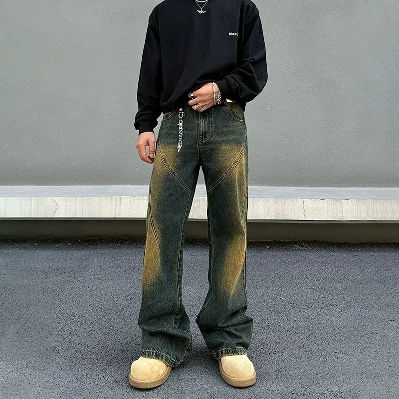 Vintage Washed Yellow Mud Jeans