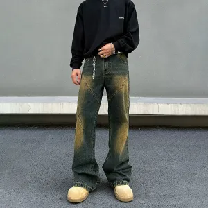 Vintage Washed Yellow Mud Jeans