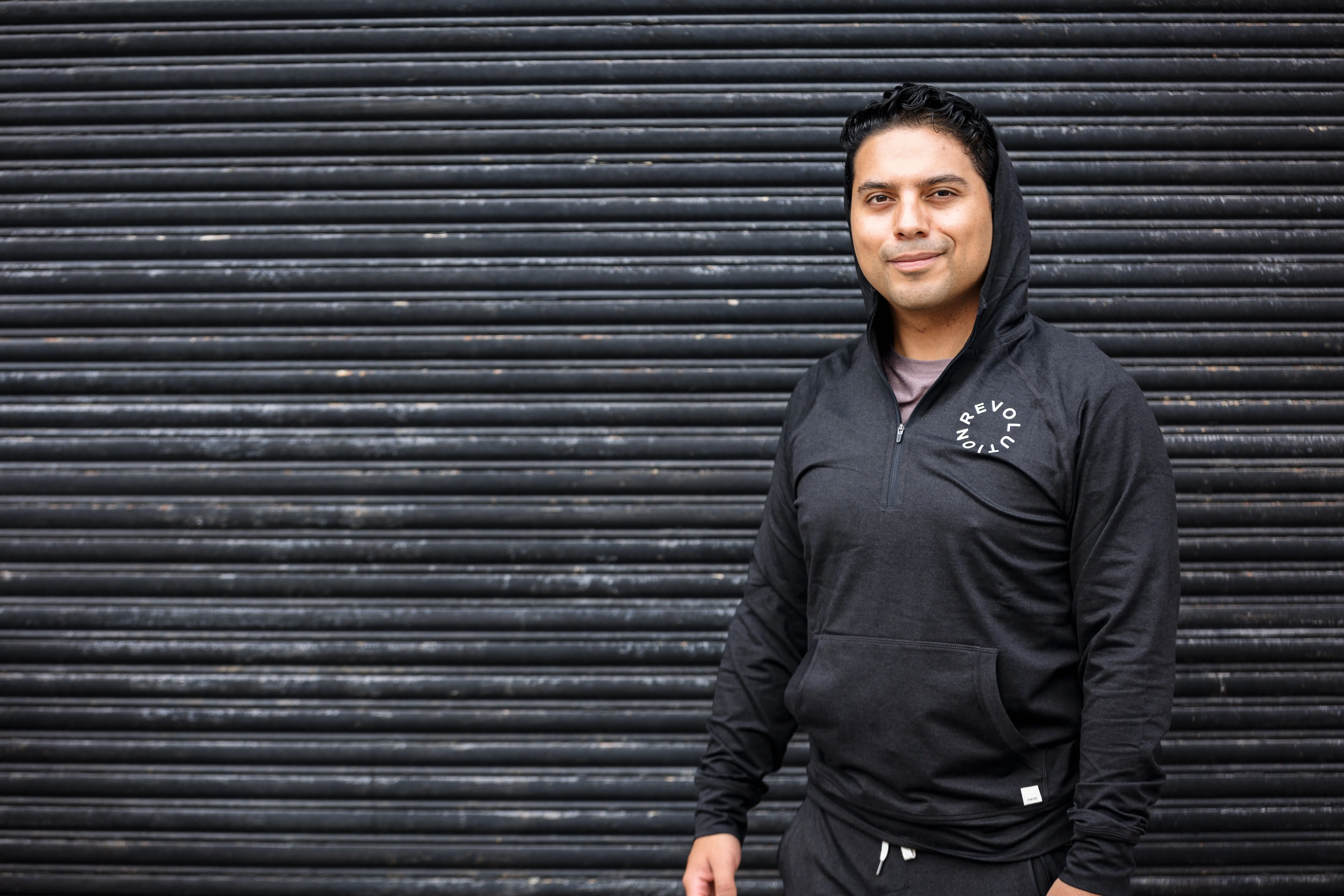 Vuori Men's Ponto Performance Half Zip Hoodie **IN STUDIO ONLY**