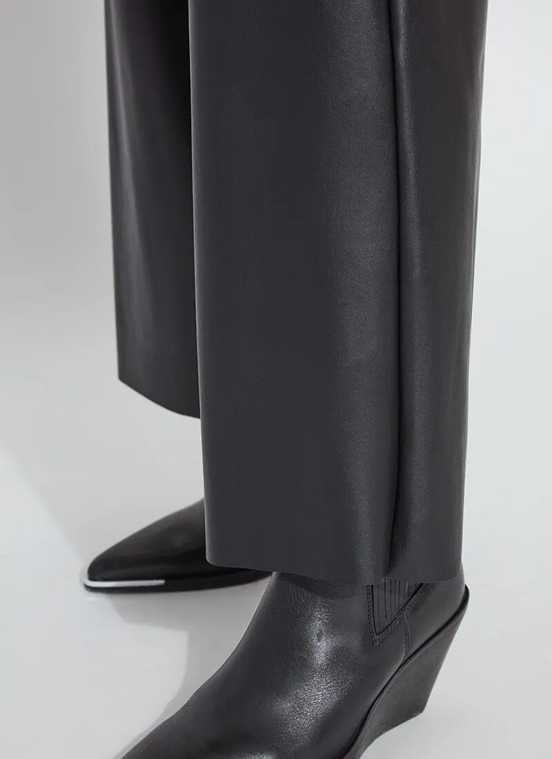 Wren Hi Waist Wide Leg Vegan Leather (30" Inseam)