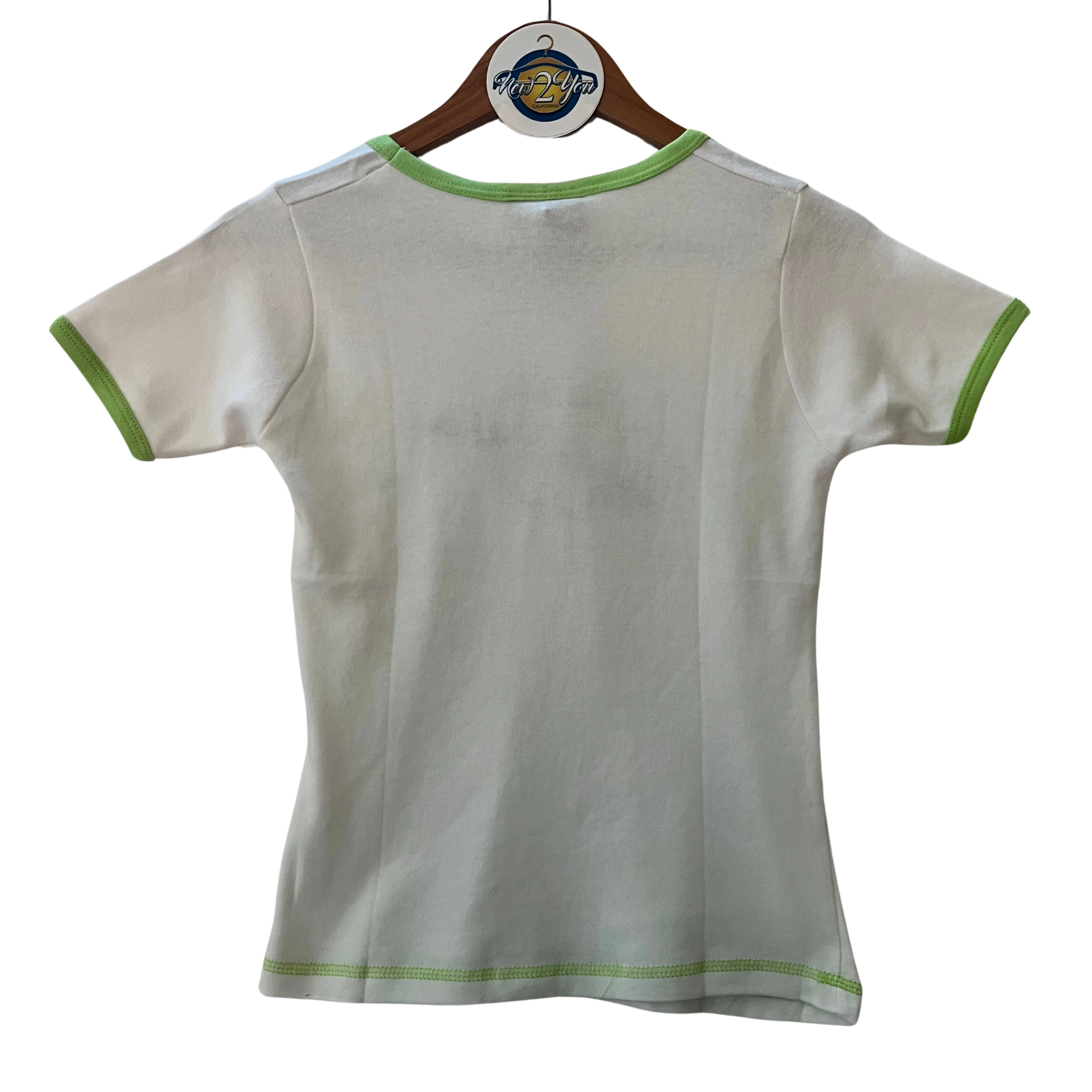 Y2K Apple Bottoms Embroidered White Tee - Deadstock