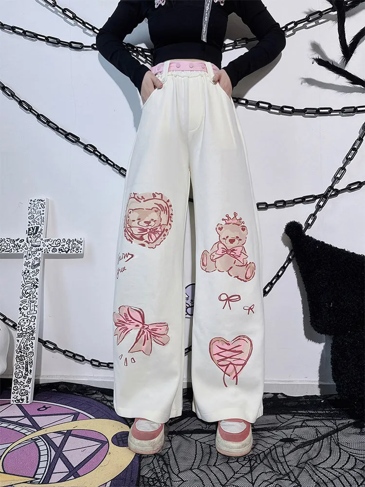 Y2K Embroidered Casual Pants UB99044