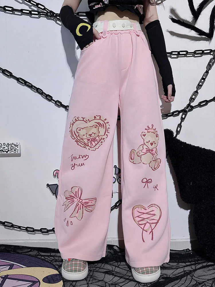 Y2K Embroidered Casual Pants UB99044