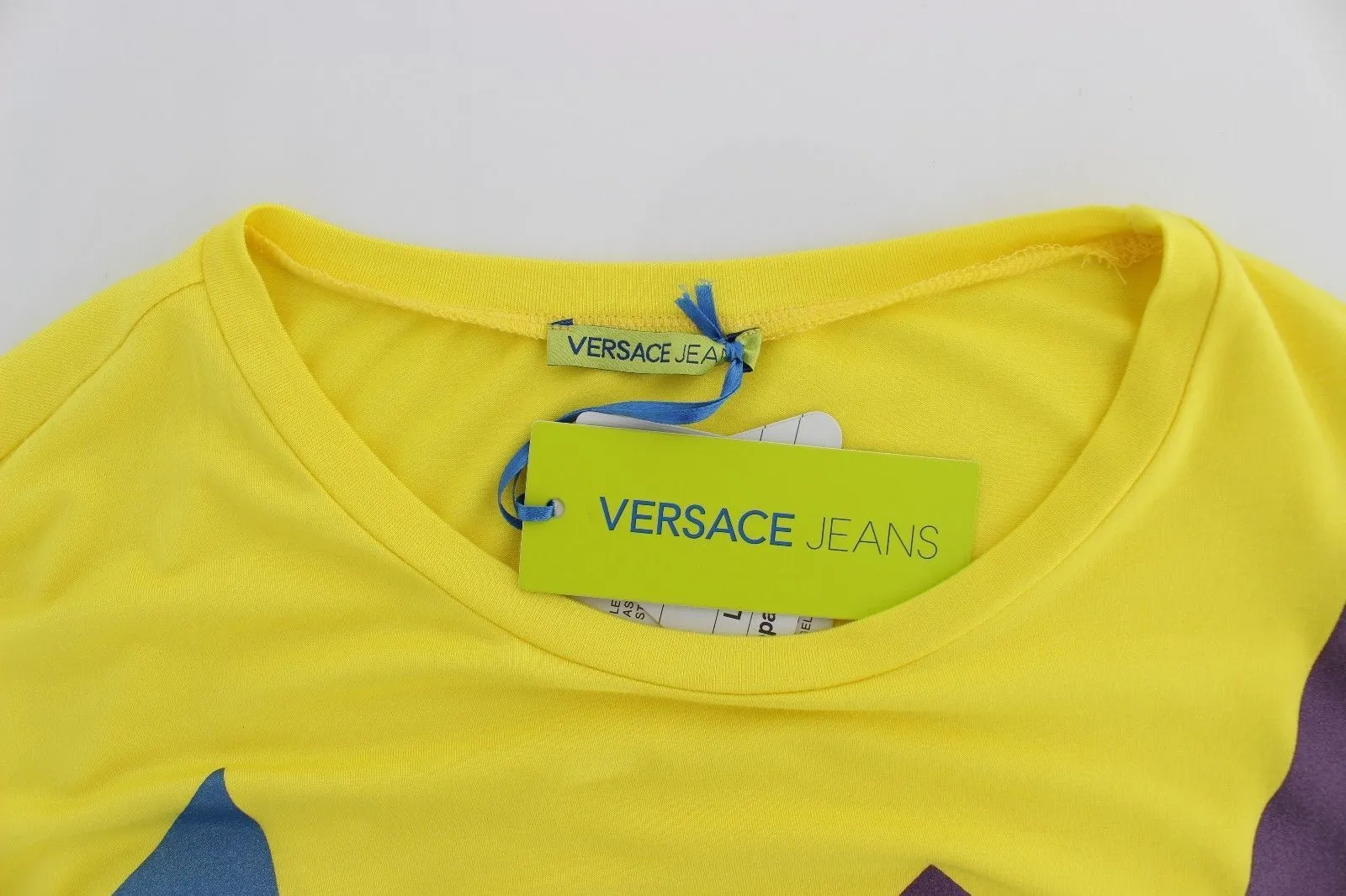 Yellow Crewneck Studded T-shirt