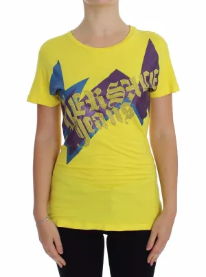 Yellow Crewneck Studded T-shirt